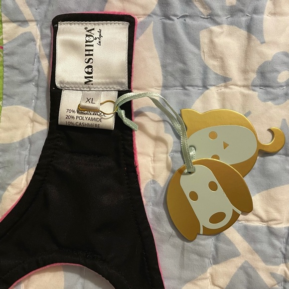 MOSHIQA Pink Padded Dog Cat Pet Harness Soft Buckle Checkers Frenchie Chihuahua - Picture 15 of 16